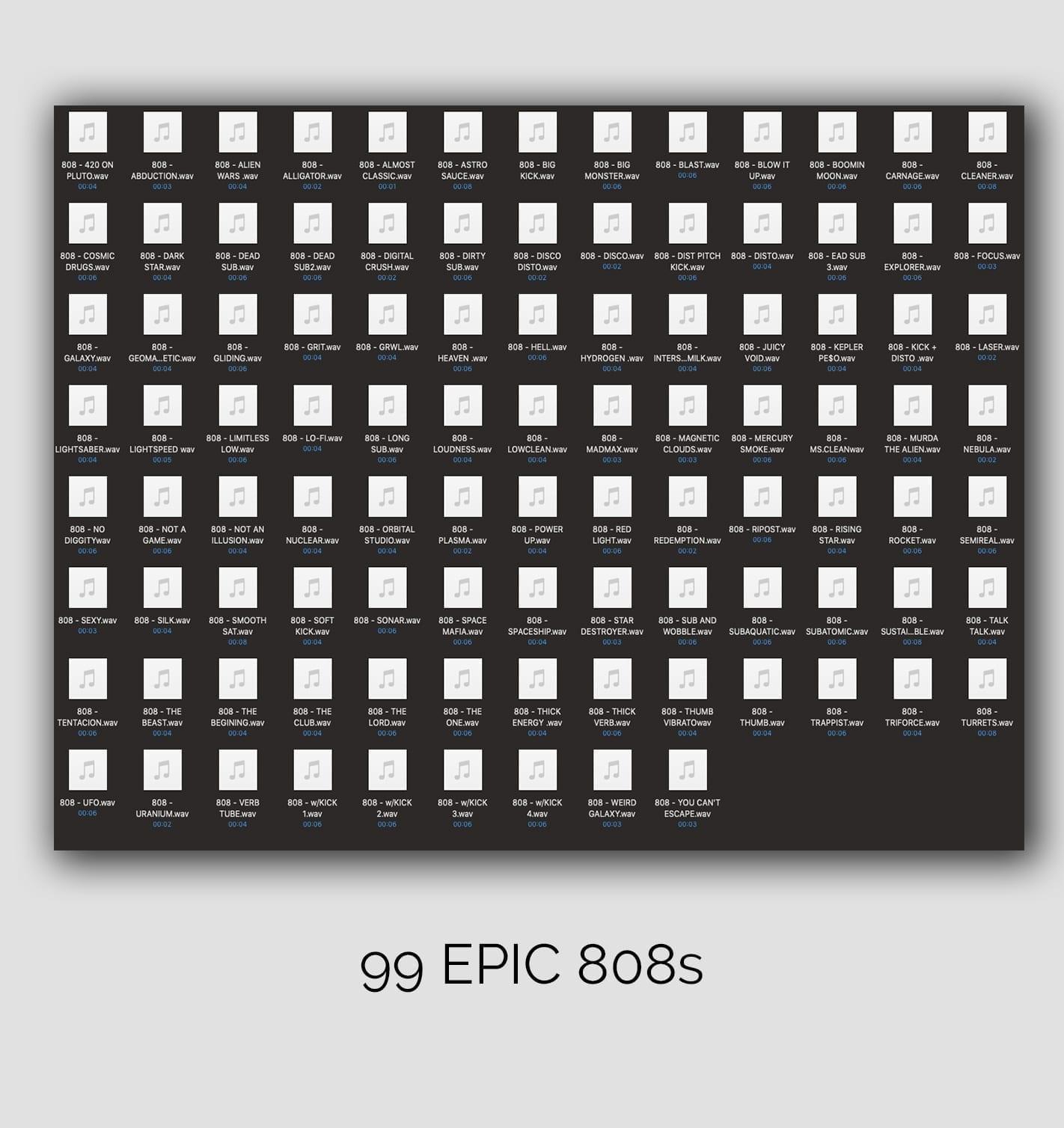 808 Invasion Volume 1 (808 Wav Samples) – The Highest Producers